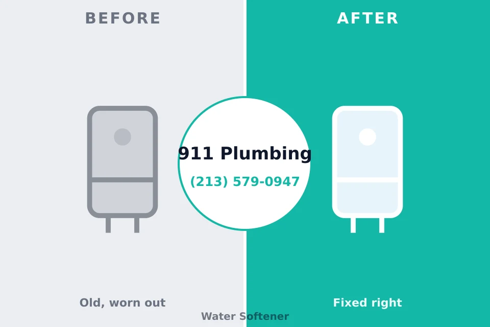 Before and after: plumbing repair Rush Springs, OK